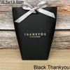 5pcs Upscale Black White Bronzing "Merci" Candy Bag French Thank You Wedding Favors Gift Box Package Birthday Party Favor Bags