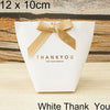 5pcs Upscale Black White Bronzing "Merci" Candy Bag French Thank You Wedding Favors Gift Box Package Birthday Party Favor Bags